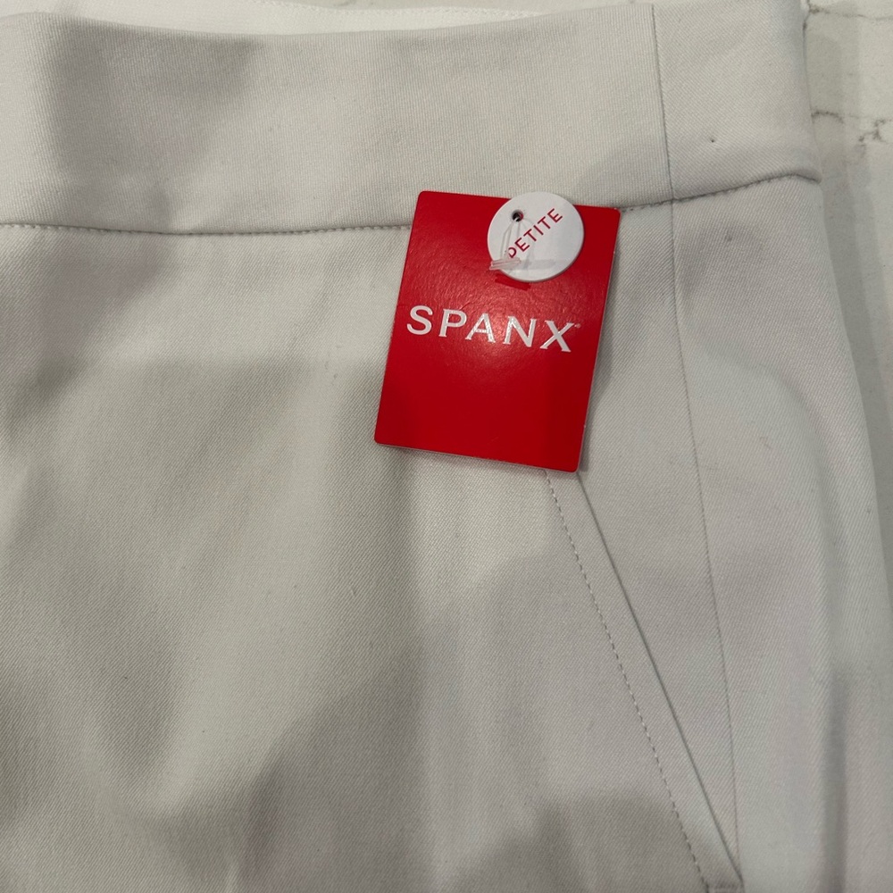 SPANX white petite Trousers flare